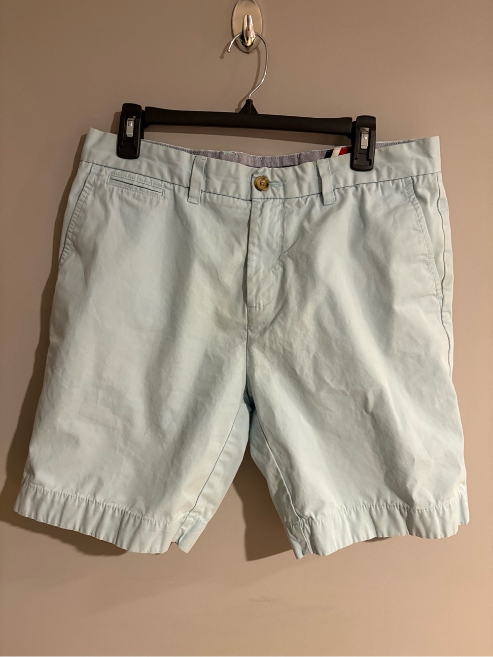 Tommy Hilfiger Chino Shorts Men’s 33 Light Blue Classic Preppy